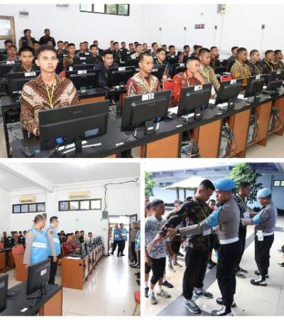 Foto : Polda Kepri gelar tes Psikologi Calon Bintara Pria, pastikan proses Transparan dan Bebas Intervensi, yang bertempat di Universitas Putra Batam, Selasa (22/04/25) - (r/Wati Sgn)