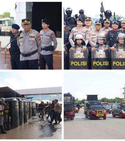 Foto : Polda Kepri Gelar Latkatpuan (Latihan Peningkatan Kemampuan) personel Wujud kesiapsiagaan Ciptakan Harkamtibmas Kondusif di Kepri, Senin (28/04/25) - (r/Wati Sgn)