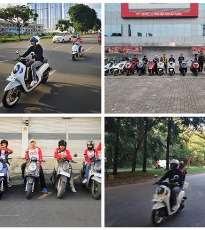 Foto : PT. Capella Dinamik Nusantara Kepri, gelar kegiatan komunitas yang seru dan inspiratif dalam sensasi Riding malam bareng Bikers Honda Kepri - (r/wati sgn)